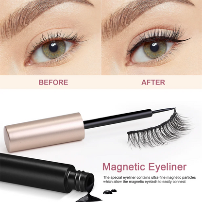 5 Pairs Magnetic Eyelash & Eyeliner Set