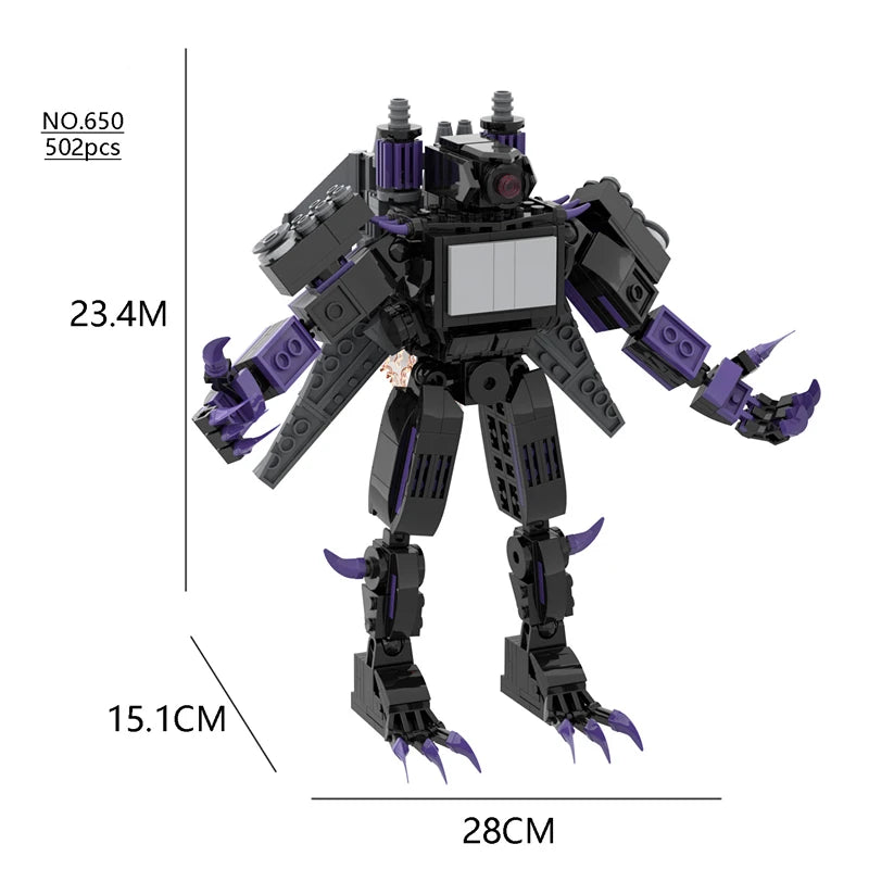 Titan Series Skibidi Toilet Building Blocks – Create Your Epic Movie Scene! 🎥🧱