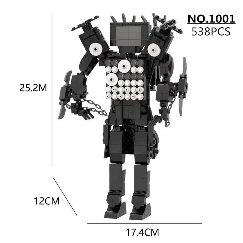 Titan Series Skibidi Toilet Building Blocks – Create Your Epic Movie Scene! 🎥🧱