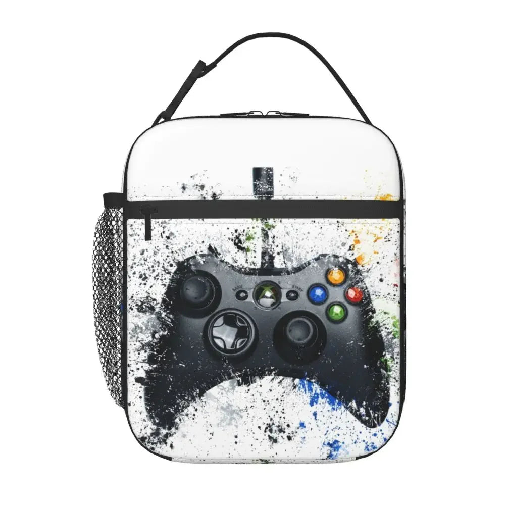 Retro Gaming Controller Insulated Lunch Bag - For Gamers On-The-Go 🎮