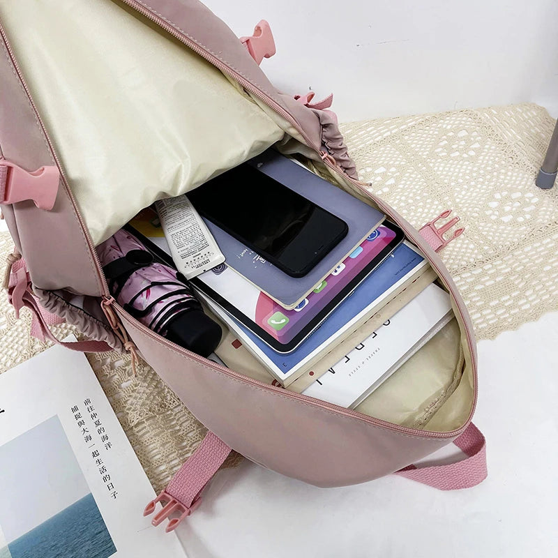 Kawaii Pocket Nylon Backpack Essential