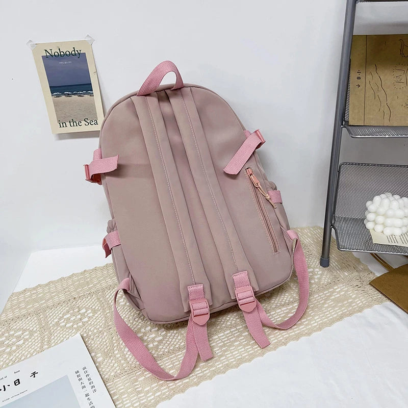 Kawaii Pocket Nylon Backpack Essential