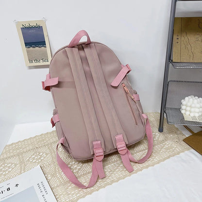 Kawaii Pocket Nylon Backpack Essential