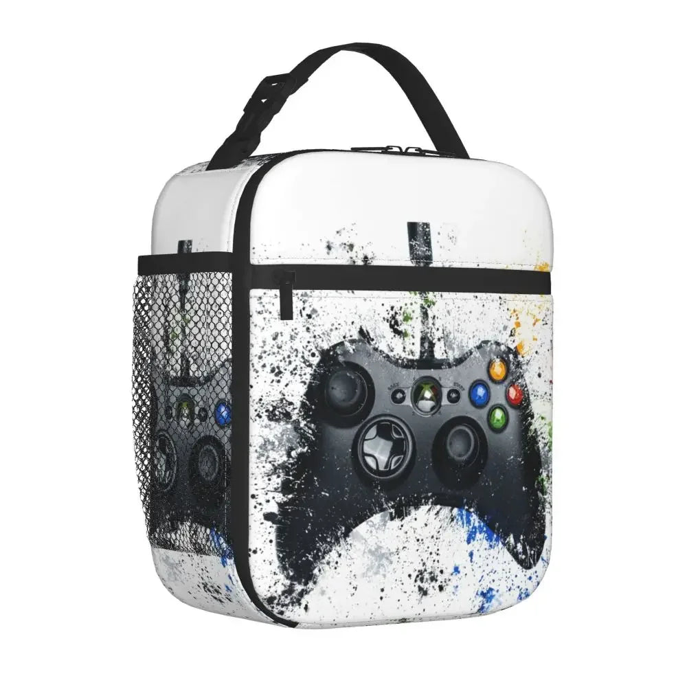 Retro Gaming Controller Insulated Lunch Bag - For Gamers On-The-Go 🎮