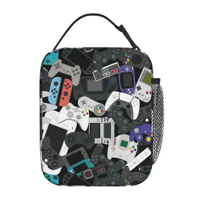 Retro Gaming Controller Insulated Lunch Bag - For Gamers On-The-Go 🎮