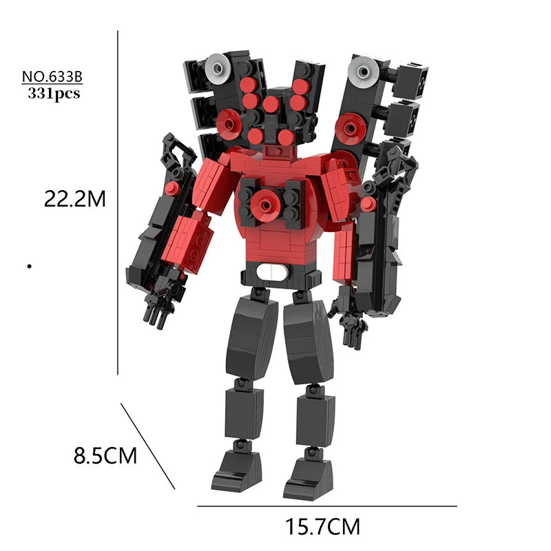 Titan Series Skibidi Toilet Building Blocks – Create Your Epic Movie Scene! 🎥🧱