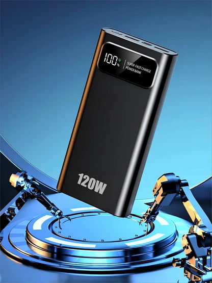 50000mAh Ultra Capacity Power Bank - 120W Super Fast Charging ⚡