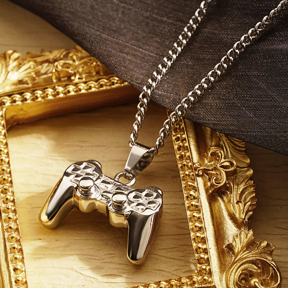 Retro Game Console Handle Necklace - Gamer Jewellery Vibes 🎮