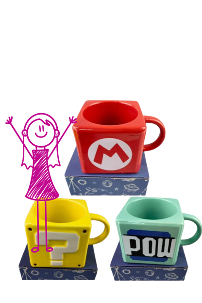 Super Mario Bros Ceramic Mug Gamer Style 🍄