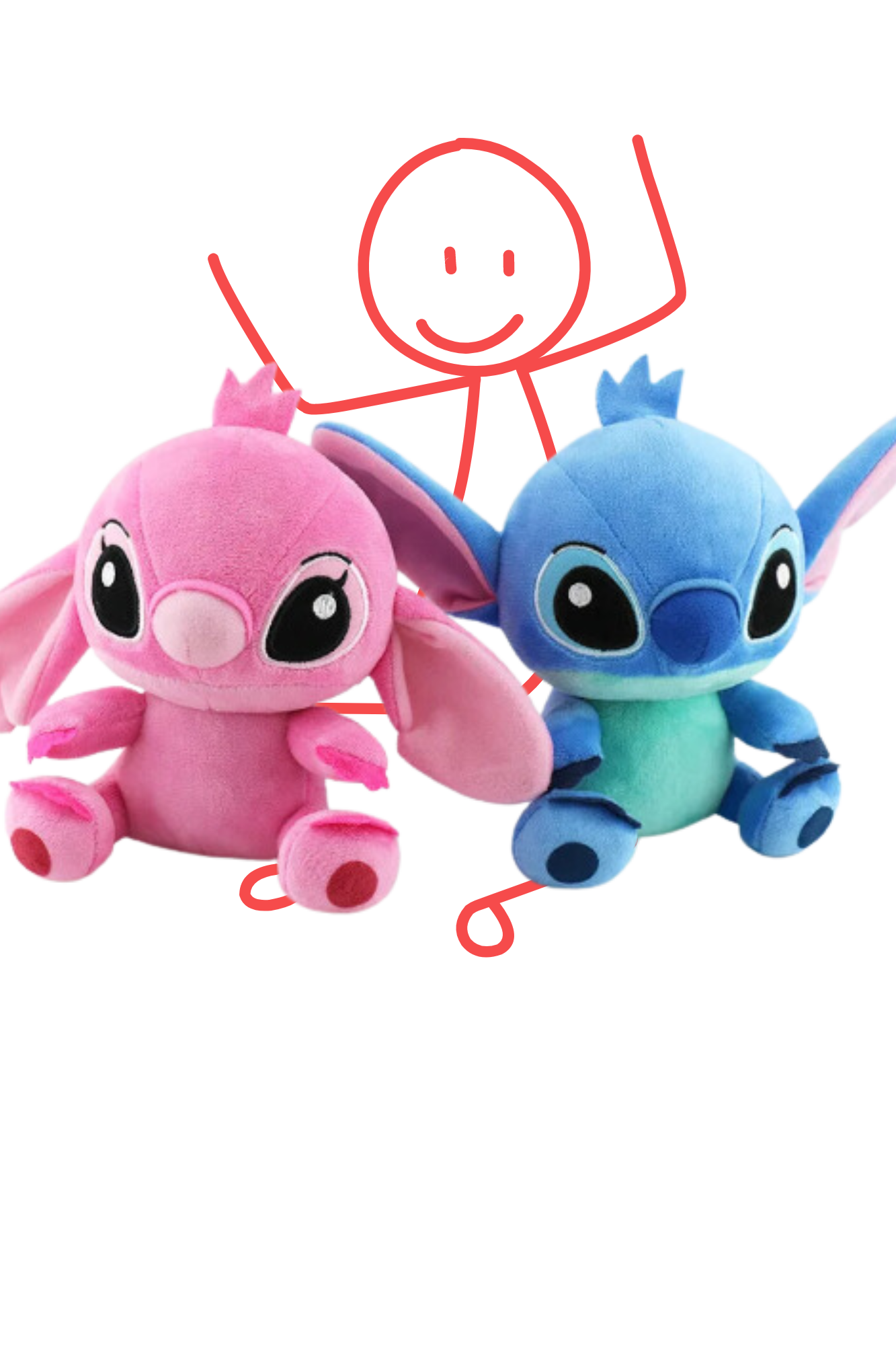 Jazzy's Colourful Collection - Adorable Starry Baby Stitch Plush for Your Car or Cuddle Time!