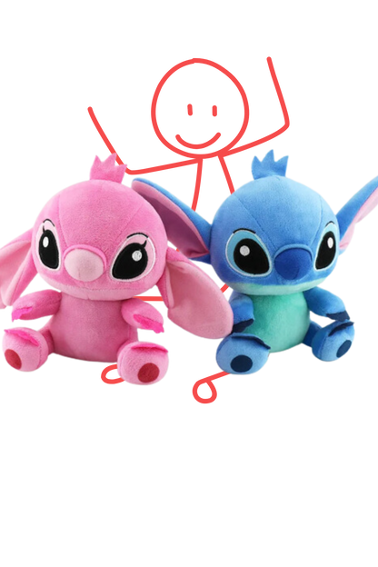 Jazzy's Colourful Collection - Adorable Starry Baby Stitch Plush for Your Car or Cuddle Time!