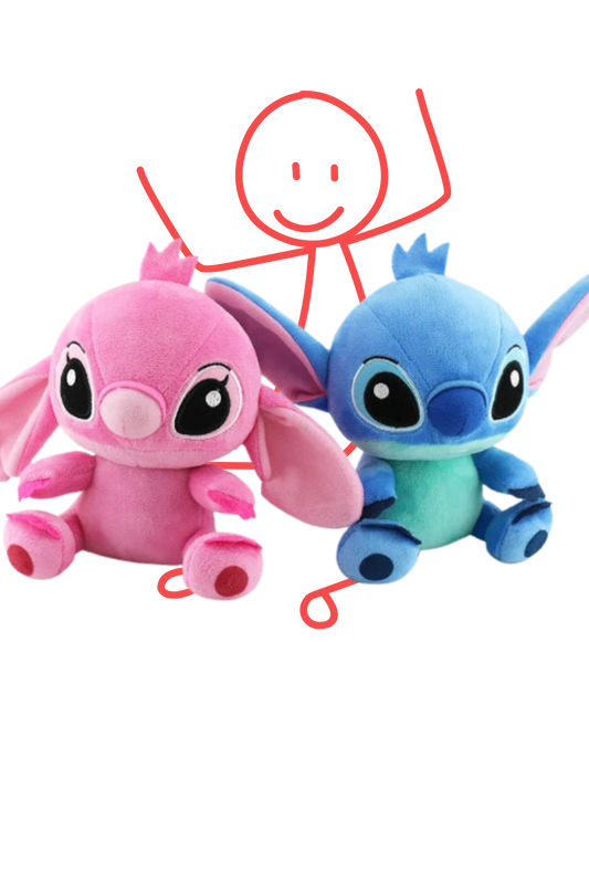 Jazzy's Colourful Collection - Adorable Starry Baby Stitch Plush for Your Car or Cuddle Time!