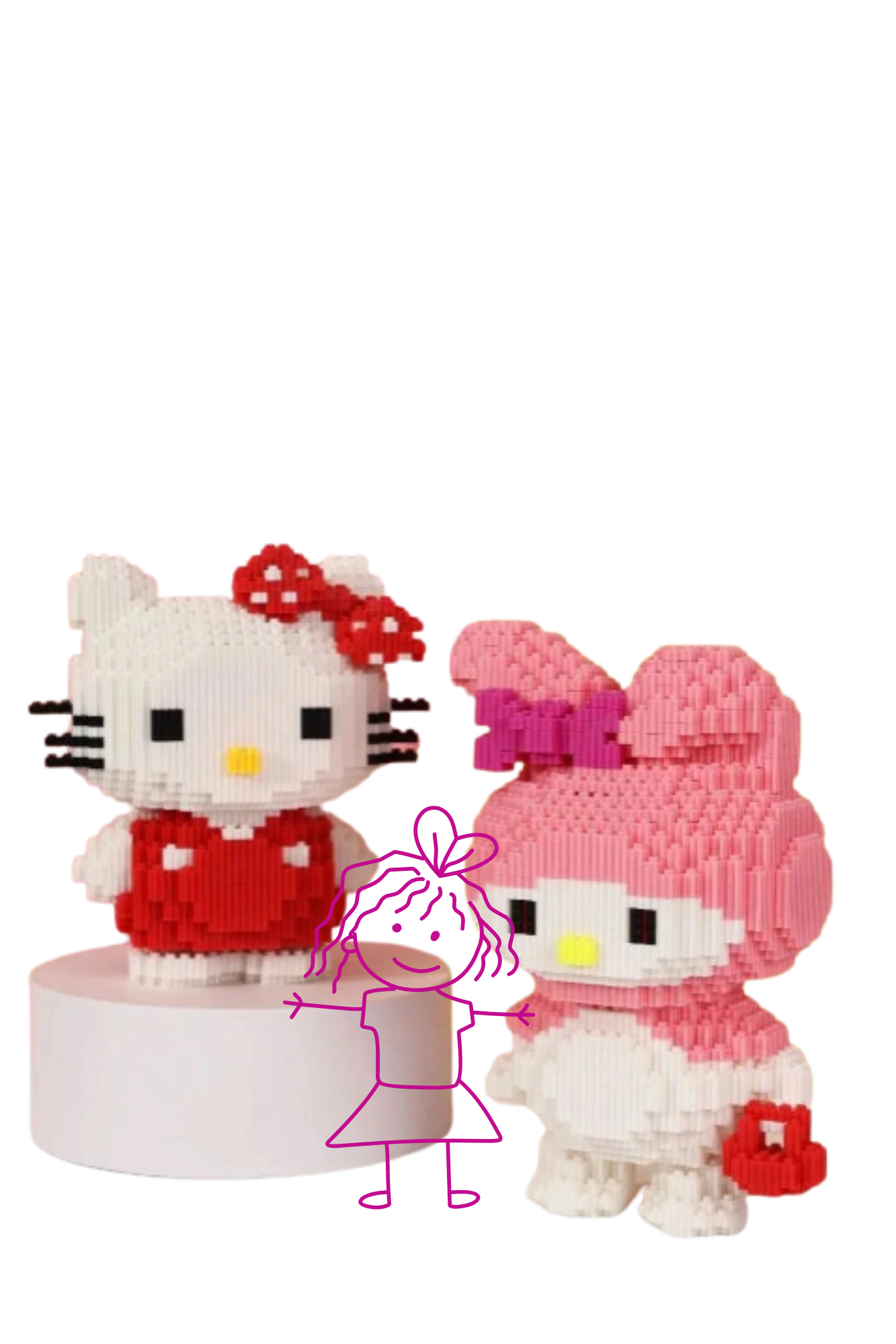 Sanrio Kawaii Building Blocks Hello Kitty