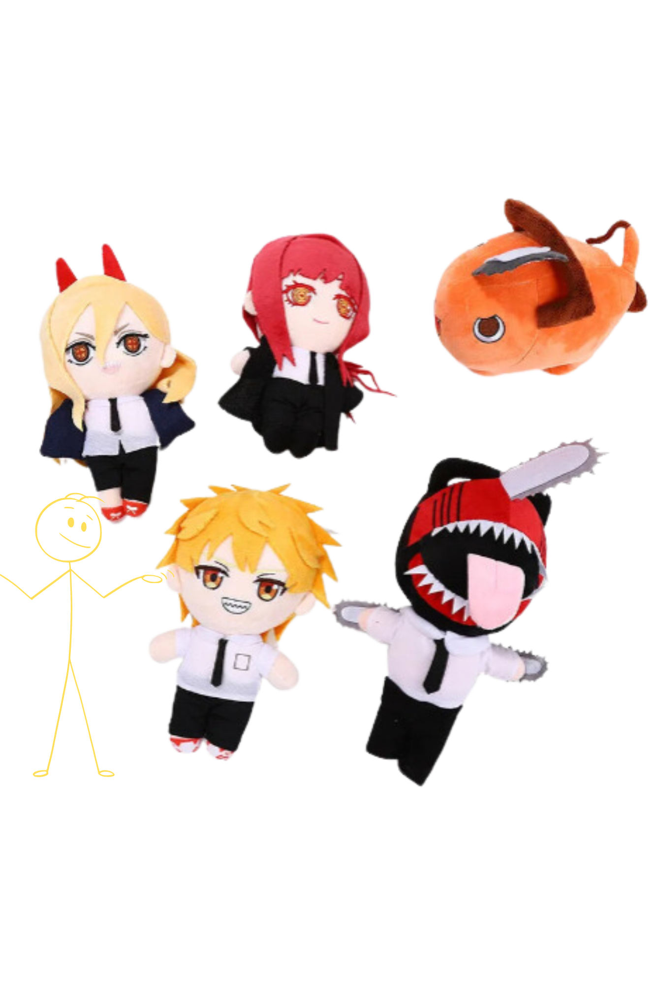 Chainsaw Man Plush Toy (15cm) - Pochita, Denji, Makima & More!