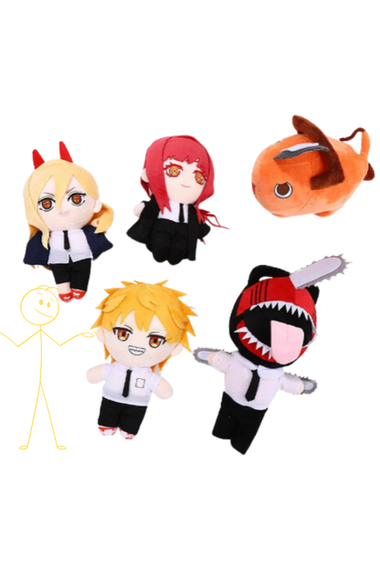 Chainsaw Man Plush Toy (15cm) - Pochita, Denji, Makima & More!