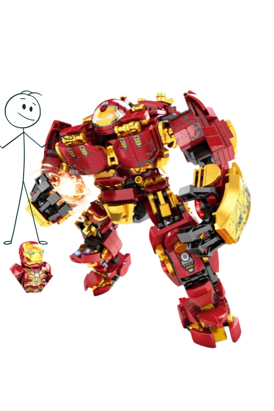 Build Your Own Hulkbuster Mecha—650+-Piece Superhero Set!